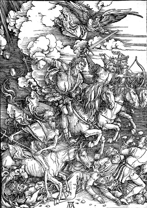 アルフレッド・デューラー『黙示録の四騎士』の木版画