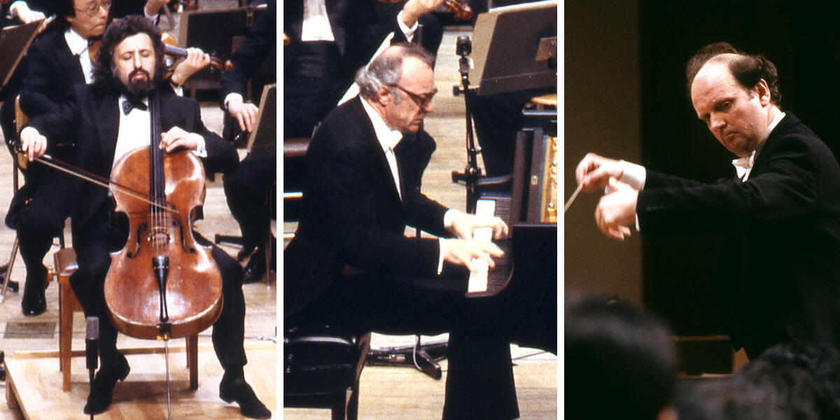 ミーシャ・マイスキー（1988年3月16・17日、第1048回定期公演）、アルフレッド・ブレンデル（1988年10月7・8日、第1061回定期公演）、マレク・ヤノフスキ（1988年12月1・2日、第1068回定期公演）